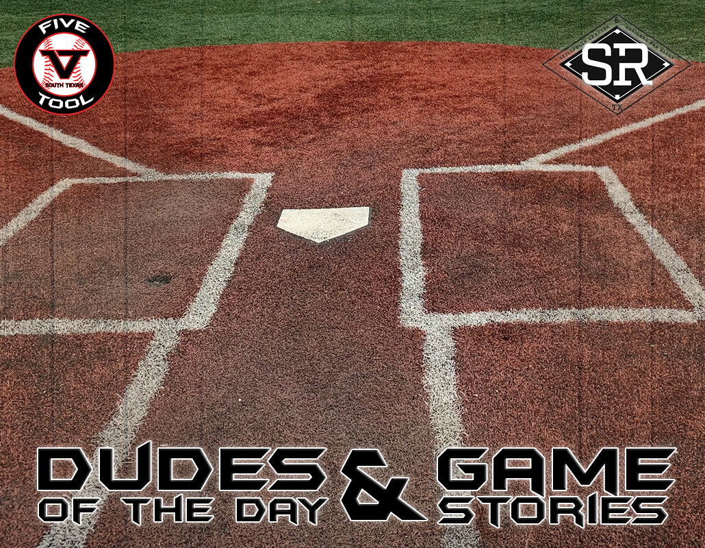 Dudes of the Day/Game Stories: Five Tool South Texas Roadrunner Championships (Sunday, July 21)