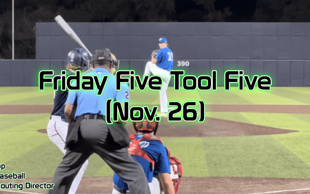 Friday Five Tool Five (Nov. 26)