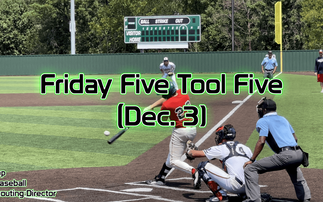 Friday Five Tool Five (Dec. 3)