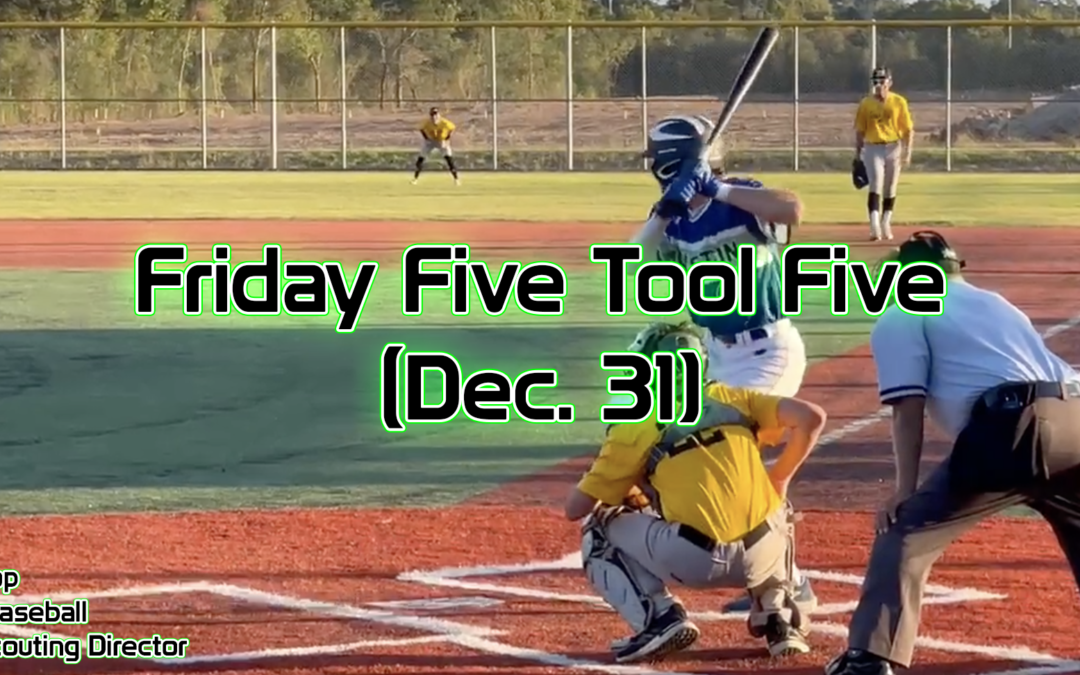 Friday Five Tool Five (Dec.31)